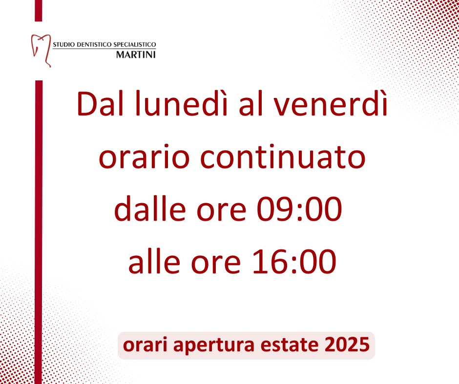 Siamo aperti tutta l’estate con orario continuato!